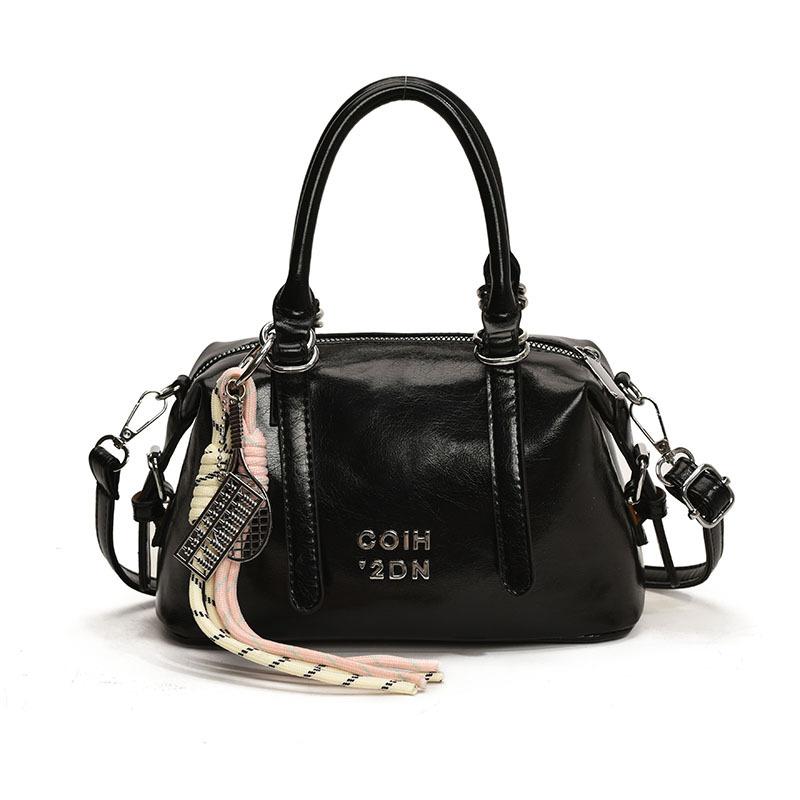 Wucifang Bags Mode Handgedragen Kleine Vierkante Tas Nieuwe Schoudertas Crossbody Dames Tas no pendant zwart