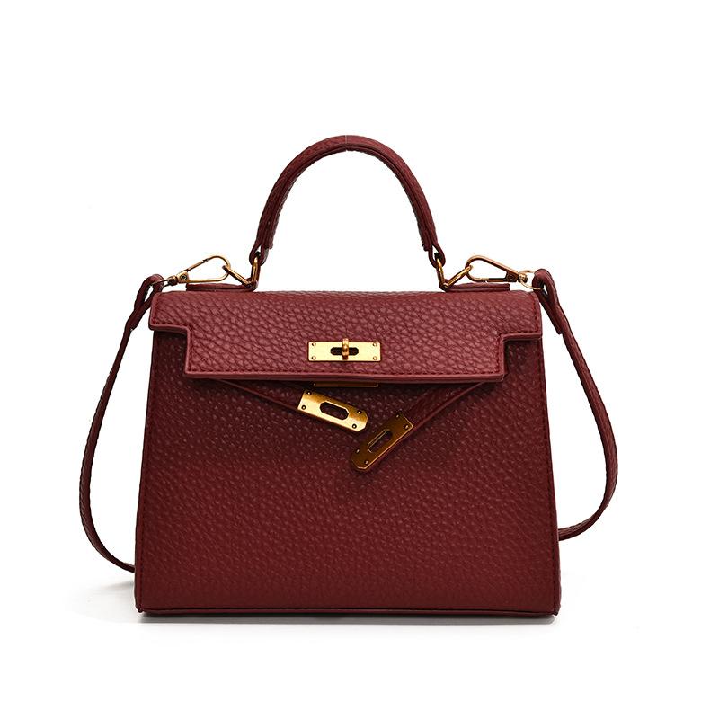 Wucifang Bags Draagbare Veelzijdige Crossbody Tas Dames Nieuwe Mode Commuter Schoudertas large rood