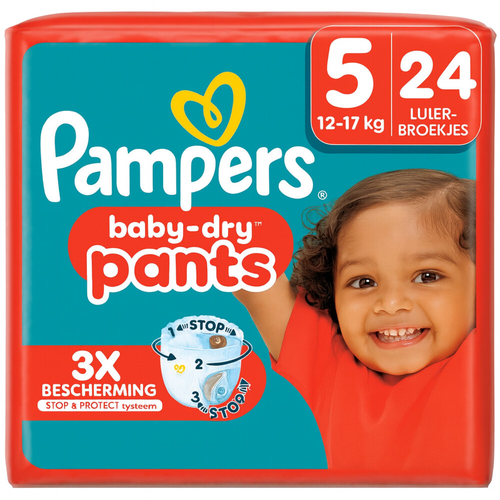 Pampers Baby Dry Luierbroekjes Maat 5 (12-17 kg) 24 stuks