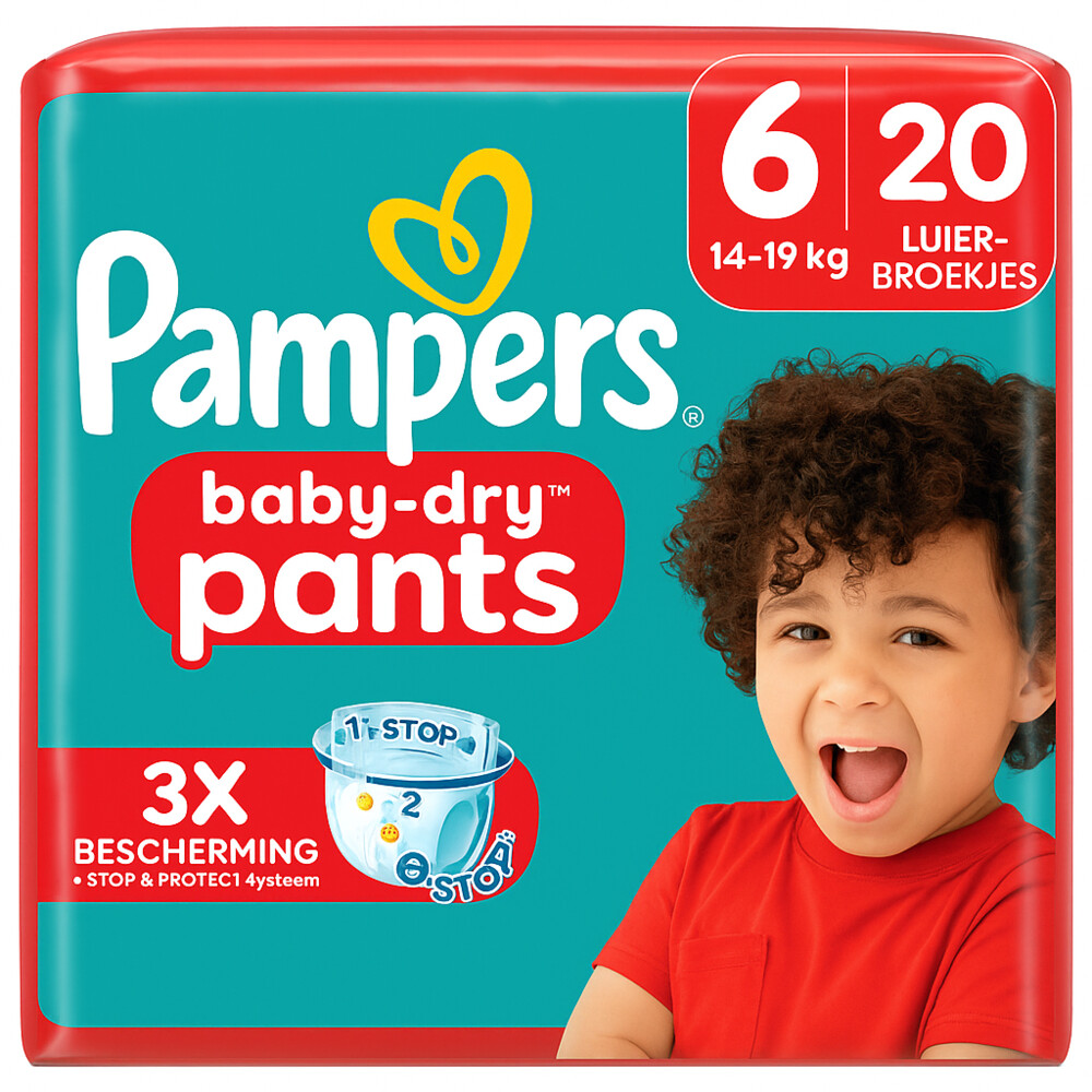 Pampers Baby Dry Luierbroekjes Maat 6 (14-19 kg) 20 stuks