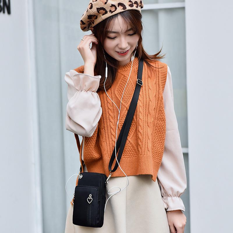 Koogeelife Unisex Dames Heren Crossbody Tas Waterdicht Vak Mobiele Telefoon Contant Geld Mini Klein Buideltje Casual Schoudertas