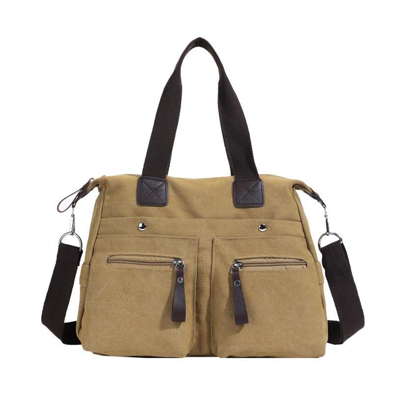 VIA ROMA Modieuze Lichtgewicht Nylon Stof Crossbody Tas Grote Capaciteit Waterdichte Schoudertas Shopping Handtas voor Dames One Size