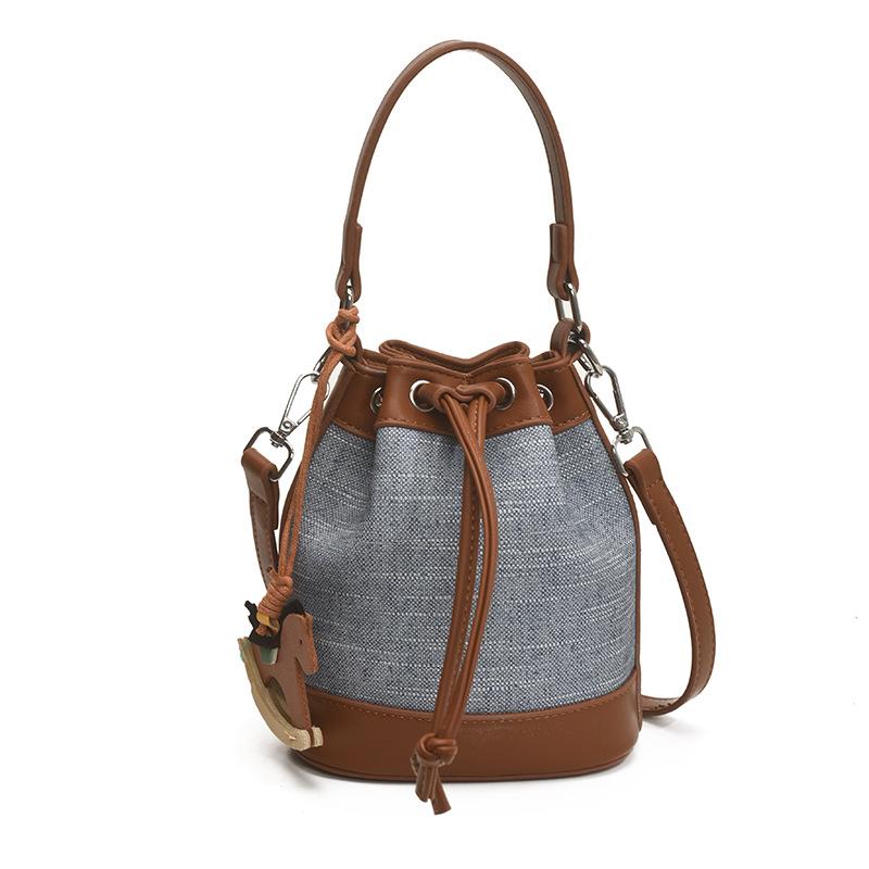 Wucifang Bags Mode Nieuwe Schoudertas Diagonale Tas Handtas Vrouwen denimblauwe kleur