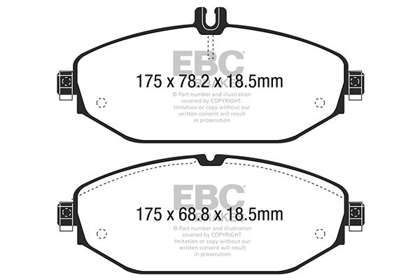 Mercedes-Benz Remblokkenset, schijfrem