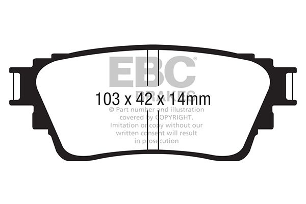 Mitsubishi Remblokkenset, schijfrem