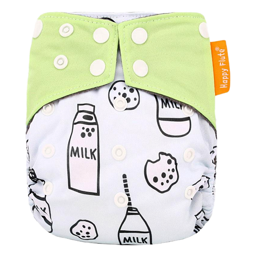 Happy Flute All-In-One charcoal luier - Milk