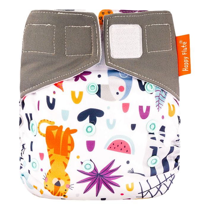 Happy Flute All-In-One klittenband luier - Dieren