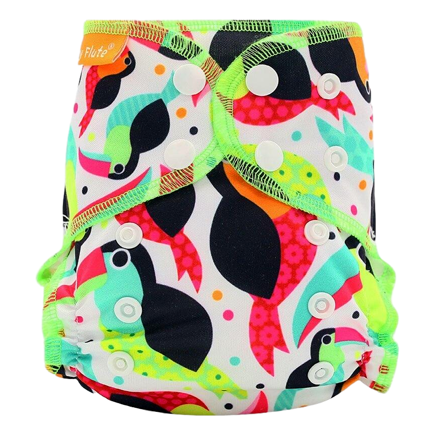 Happy Flute Newborn AIO luier - toekan