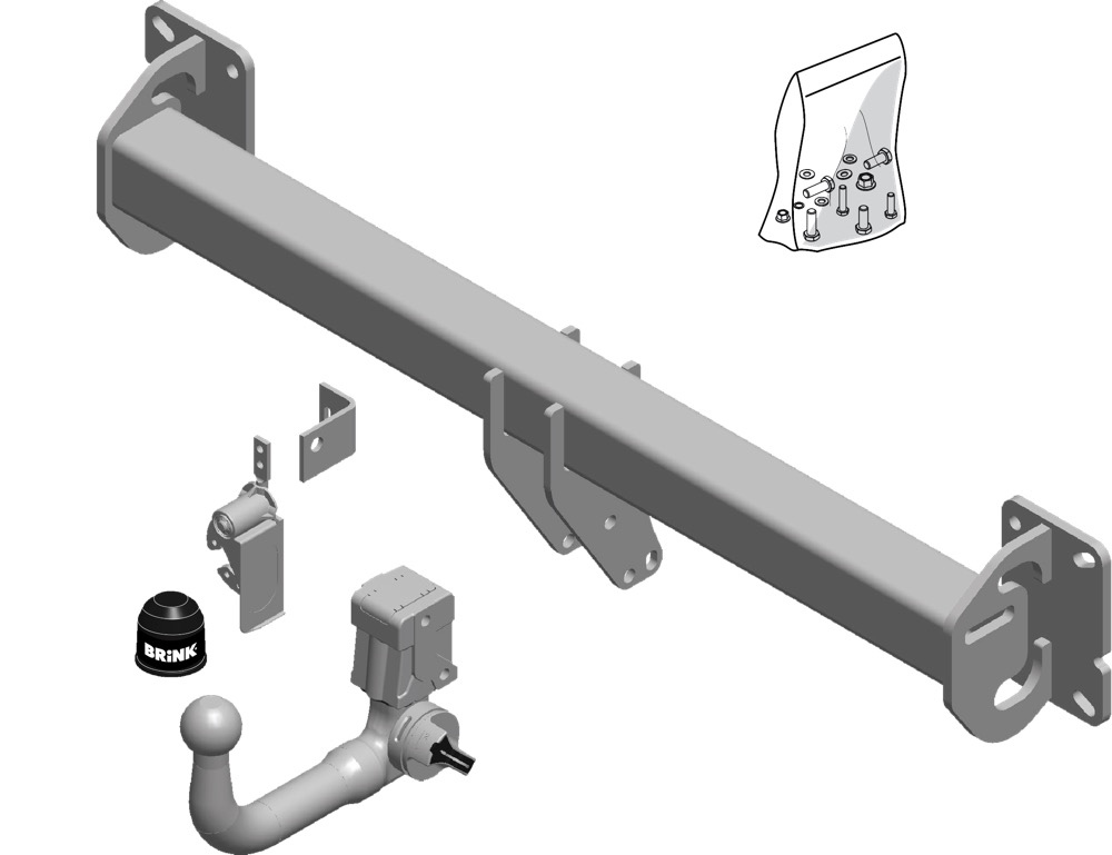 Volvo Afneembare trekhaak, BMU kogel