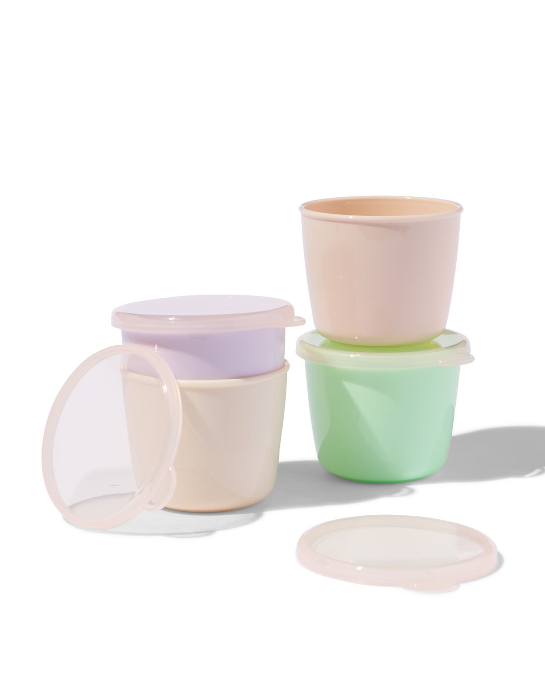 HEMA Voedingspotjes met deksel 130ml - 4 stuks