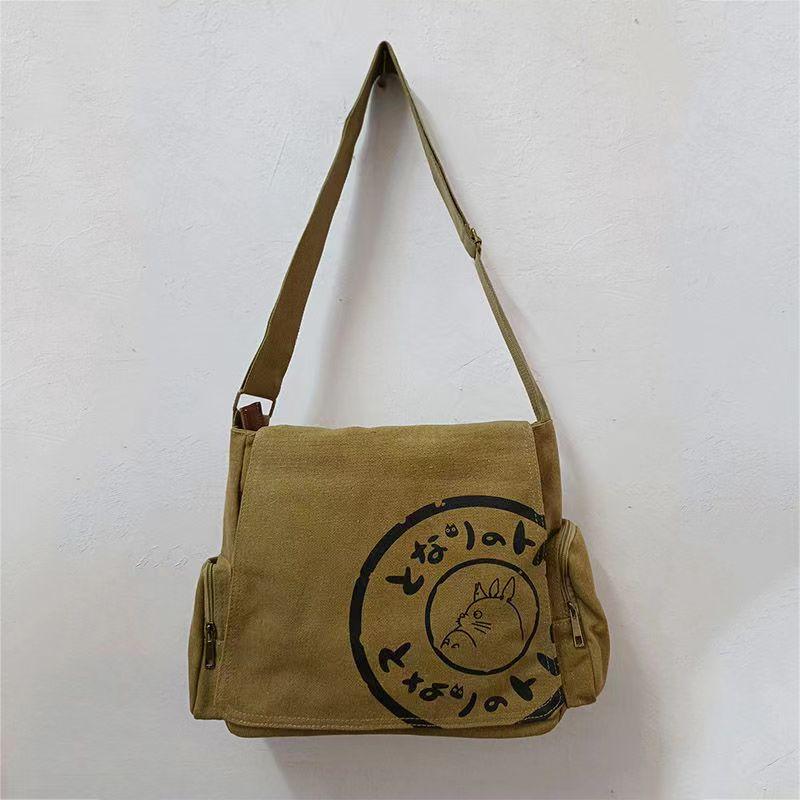 PenGo Studio MY BUURT TOTORO Messenger Bag voor Vrouwen Designer Handtassen Vrouwelijke Schouder Crossbody Canvas vrouwen Grote Tassen Cartoon