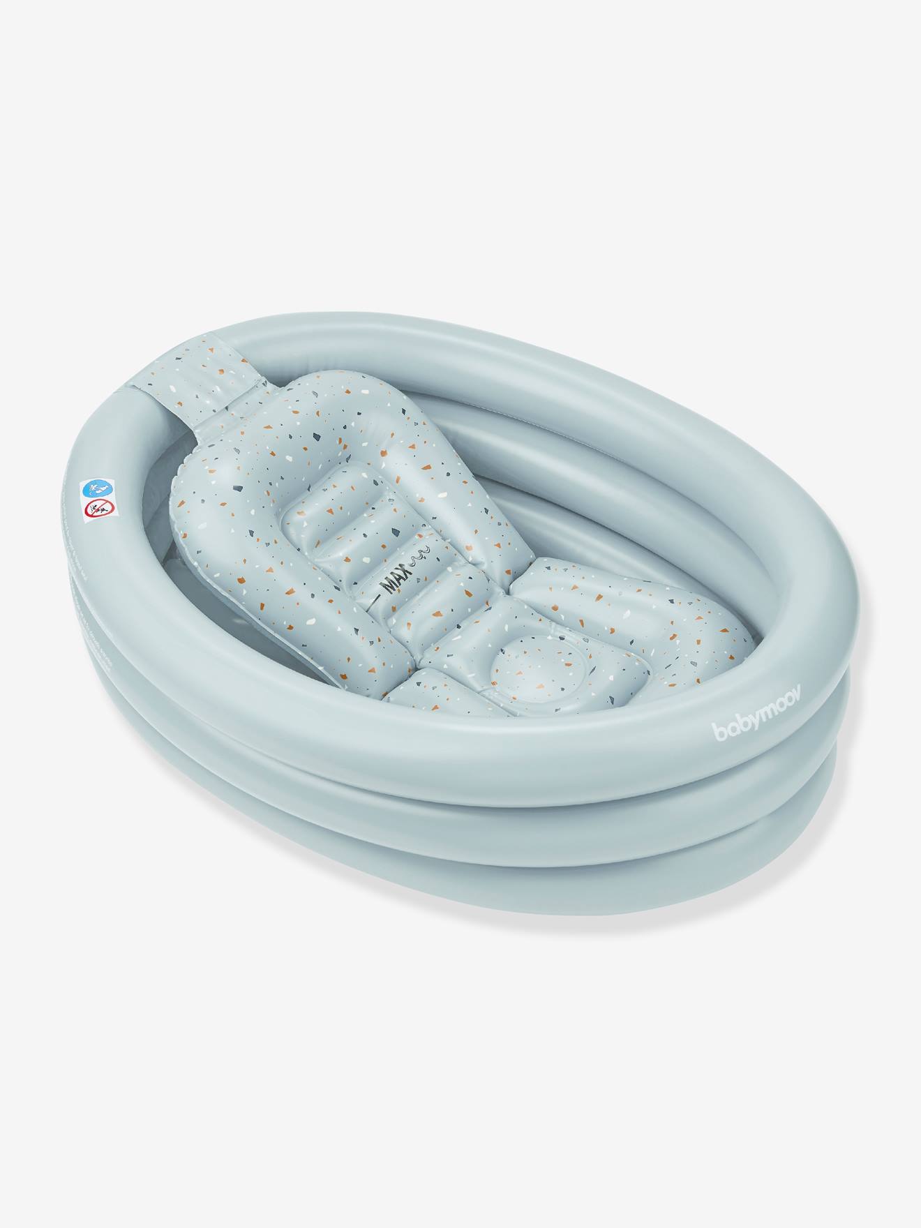 BABYMOOV AQUADOTS Opblaasbaar bad met afneembare ligstoel, vanaf de geboorte