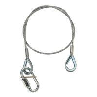 adamhall Adam Hall S37060 3 mm Safety Cable with Carabiner, 60 cm
