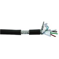 DAP Dig-Quad, Mic/Line/DMX kabel, 4 polig, Zwart, 100 meter op rol