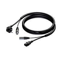 Procab CAB400 Basic Schutzkontakt/XLR - Kaltgeräte/XLR-Kabel, 20 m