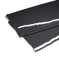 zwart podiumrok met klittenband 80cm x 2m