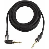 DAP Gitaar kabel, Jack male - Jack male haakse plug, vergulde connectoren, 7mm, 10 meter
