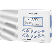 sangean Badradio DAB+, UKW Taschenlampe, wasserdicht Weiß
