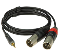 Klotz Y-Cable 3.5mm - Twin Female XLR Cable 1m