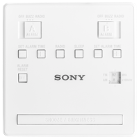 Sony ICF-C1T - Wekkerradio - Wit