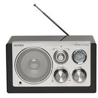 Designradio Batterie AUX Antenne Radio Tuner Netzbetrieb MP3 Denver TR-61BLACK