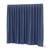 Showtec Pipe and drape Dimout 300x300cm geplooid blauw