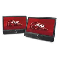 caliberaudiotechnology Kopfstützen DVD-Player mit 2 Monitoren Bilddiagonale=25.4cm (10