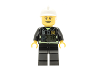 LEGO City Fireman Clock Unisexuhr in Schwarz 9003844