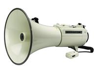 Monacor TM-45 Megafoon Met handmicrofoon, Met geluiden