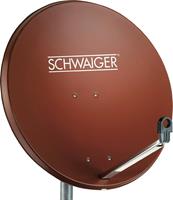 schwaiger SAT Antenne 75cm Reflektormaterial: Aluminium Ziegel-Rot