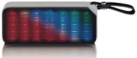 Bluetooth speaker spatwaterdicht met party lights Lenco Grijs-Zwart