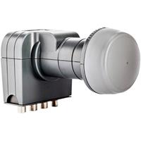 fuba DEK 407 Quattro-LNB Aantal gebruikers: 4 Feed-opname: 40 mm Grijs