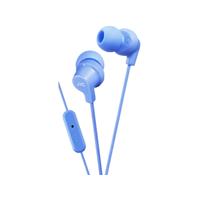 JVC In Ear Headphones with remote and microphone. Blue