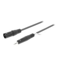 XLR Stereokabel XLR 3-Pins Male - 3.5 mm Male 3.0 m Donkergrijs - Swee
