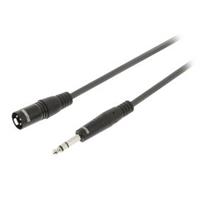 sweex Stereo Audiokabel XLR 3-pins male - 6.35 mm Male 10m