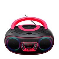 denver TCL-212BT CD-Radio UKW AUX, CD, USB, Bluetooth Stimmungslicht Pink
