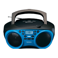 lenco SCD-501BU Draagbare Radio CD-Speler + Bluetooth Blauw/Zwart