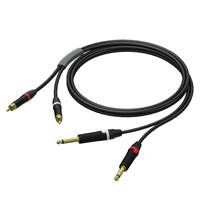 Procab PRA631/1.5 Prime adapter cable, 2x RCA - 2x jack, 1.5 m