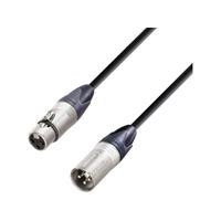 Ahcables XLR Verbindingskabel [1x XLR-bus - 1x XLR-stekker] 5 m Zwart AH Cables K5MMF0500