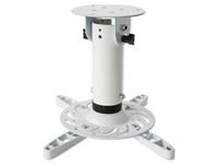 TECHly Beamer-Deckenhalterung Drehbar, Neigbar Boden-/Deckenabstand (max.): 200mm Weiß