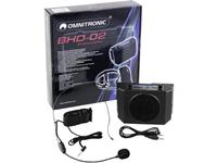 Omnitronic BHD-02 Mikrofonsystem mit Speaker & Gürtelclip