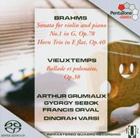 Brahms: Violin Sonata No. 1, Op. 78, Horn Trio, Op. 40, Vieuxtemps: Ballade et polonaise, Op. 38