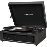 Crosley Voyager Black Record Player with Bluetooth (Black)