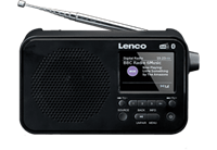 LENCO PDR-035BK - DAB+ / FM Radio met Bluetooth - Zwart
