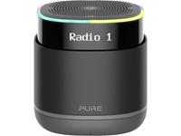 pure StreamR Sprachgesteuerter Lautsprecher AUX, Amazon Alexa direkt integriert, WLAN Schwarz