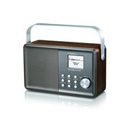 albrecht DR 855 DAB+/UKW/Bluetooth Tischradio DAB+, UKW DAB+, UKW Silber, Holz