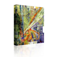 Sound Art Canvas + Bluetooth Speaker Green Abstract Image