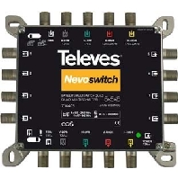 televes MS58NCQ Nevoswitch - Extrem kompakte Bauform für platzsparende Montage - Kompatibel mit jedem LNB dank des 22KHz-Generators (Quad-tauglich) - Sehr flexibel: Aufgrund zuschaltbarer Abschlu