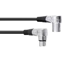 omnitronic XLR Verbindungskabel [1x XLR-Stecker 3 polig - 1x XLR-Buchse 3 polig] 1.50m Schw