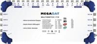 megasat Multiswitch 17/8 - Kompaktmultischalter, Eingänge: 17, Ausgänge: 8, Quattroswitch-LNB tauglich, Netzteil beiliegend
